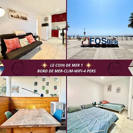 Le Coin De Mer 1 - Bord De Mer, Clim, Wifi, 4 Pers Fos-sur-Mer Exterior photo